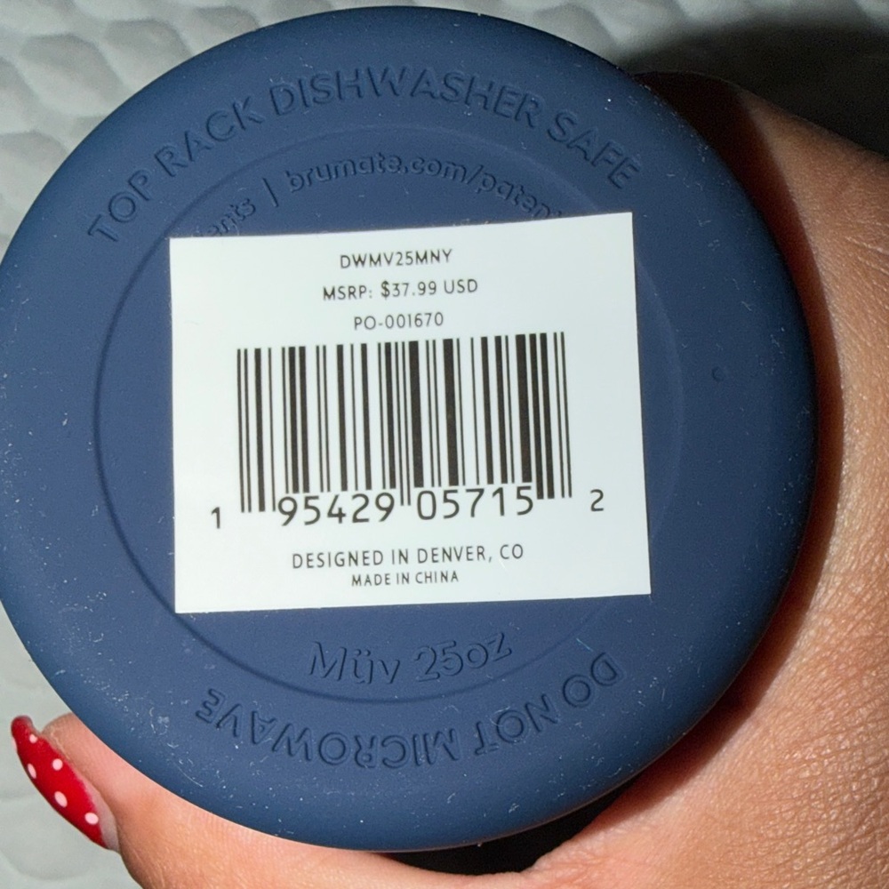 NIB BrüMate Müv 25oz 100% LeakProof Insulated Coffee Mug w/Handle & Lid in Navy - Picture 4 of 7